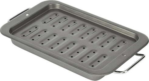 Goodcook Everyday Nonstick Steel Broiler Pan, 7" x 11", Gray