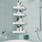 Sotfamily Plastic Shower Caddy Corner (for 90 Only), 4 Pack Adhesive Corner