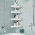 Sotfamily Plastic Shower Caddy Corner (for 90 Only), 4 Pack Adhesive Corner