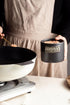 15 Oz LYEOBOH Black Sugar Bowl with Lid and Spoon, Farmhouse Sugar Container Holder for Coffee Bar Accessories, Food