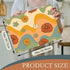 Retro 70s Groovy Waves Dish Drying Rack Mats Decor,Daisy Floral Dish Pad Drying Mat Kitchen Counter 18x24 Inch Absorbent Reversible Microfiber for Coffee Bar Sink Countertop