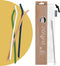purifyou Extra Long 14.5" Reusable Silicone Straws, Flexible Tips, Cleaning Brush, Portable Case - Set of 4