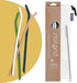 purifyou Extra Long 14.5" Reusable Silicone Straws, Flexible Tips, Cleaning Brush, Portable Case - Set of 4
