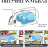 Packs TravelBlack Freezable Lunch Bag,Small Lunch Bag,Insulated Snack Bag,Built-in Ice to Keep Food Fresh,Small