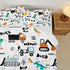 Set Set,Construction Set Set, Set Boys Excavator Comforter Full,Cartoon Bedding Comforter for Teen,Dinosaur Truck Quilt