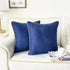 Pack 2 20 20 Inches CaliTime Throw Pillow Covers of Super Soft Faux Suede Gold Piping Edge Accent Cushion Cases