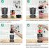 La Reveuse Personal Size Blender 250 Watts Power for Shakes, Smoothies, Sauces with 1 Piece 15 oz Cup & 1 Piece 10 oz