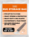 Heavy Duty Rug Storage Bag - Waterproof Plastic Cover for Rolled Carpet Up to 6 x 9 Feet, 4 Mil Thick - 1 Clear Bag, 92