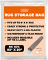 Heavy Duty Rug Storage Bag - Waterproof Plastic Cover for Rolled Carpet Up to 6 x 9 Feet, 4 Mil Thick - 1 Clear Bag, 92