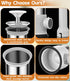 Usluole 2025 w/4 2.2LBS Sausage Stuffer Machine Vertical Sausage Maker, New Stainless Steel Homemade Sausage Maker