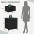 2 Closet, 11.8" 18" 20", Nightstand Upgraded, Small Drawer Dresser End Table Bedside Furniture, Wooden Top Fabric Bins