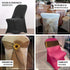 Silver Spandex Stretch Folding Chair Cover - Premium Fitted Design