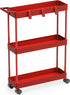 Simple Houseware 3-Tier Slim/Narrow Storage Cart with Handle, 5.5'' Wide x 27.5''