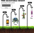 Funtife 76 Inch Hummingbird 1 Pack Outdoor Shepherd Hooks for Hanging Plants, Garden Adjustable Heavy Duty Feeder Pole