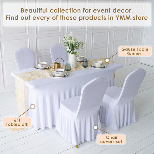 Dusty Blue Cheesecloth Table Runner, 141 in Long, Blue Gauze for Wedding Decoration, Boho Baby Shower