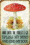 uhdvwtp Mushroom Poster Funny Metal Tin Sign