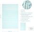 Cacala 100% Turkish Cotton Kitchen Tea Towels, Aquamarine, Highly Absorbent, Quick Drying, 23 x 36