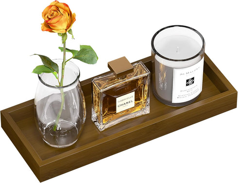 ZHWS Bathroom Tray for Soap Dispenser, Decorative Vanity Tray for Makeup, Jewelry, Kitchen Counter Organizer