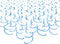 Blue Hanging Swirl Decorations, Pack of 30 Plastic Streamers Foil Swirls for Wedding, Baby Shower, Birthday Party