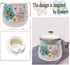 MaoYaMao 12oz Ceramic Sugar Bowl with Lid and Spoon Sugar Container Sugar Holder for Coffee Bar,Home and Kitchen