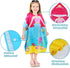 Catalonia Mermaid Hooded Bath Towel for Girl 2-6 Years Old, 100% Cotton Swim Poncho Towel, Sand Proof Beach Pool Towel