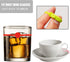 Lasiyanor Cup Markers for Drinks, 24Pcs Silicone Drink Marker Bands for Bar Party Martinis Cocktail Champagne Glasses