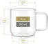 Teabloom Set of Two Premium Borosilicate Glass Cups - 6 Ounces / 180 ml - Stain-free and Microwave Safe