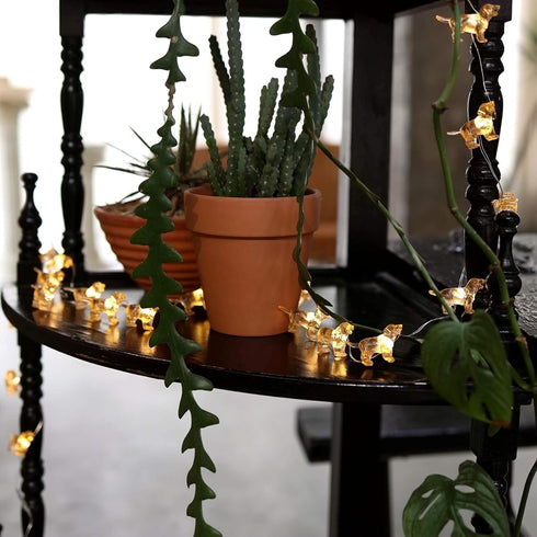 20LEDs 8ft Cute Decorative Lights Fairy String Lights Labrador Gifts for Women Novelty Puppy Lights USB Plug