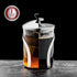 OVENTE 2-in-1 Coffee Press and Tea Maker, 20 Ounce with High Grade Stainless Steel Infuser, Borosilicate Glass, Clear