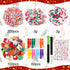 60 Set Kit,60 111 200 Backpacks JOICEE DIY Christmas Clothespins Colored Wooden Clothes Pins Mini Resin Figures Bows