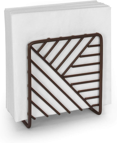 Spectrum Diversified Wright Napkin Holder - Geometric Vertical Napkin Dispenser for Kitchen