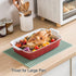 Colinda Silicone Dish and Cup Drying Mat, Extra Large Trivet for Hot Dishes, 16" x 11.5", Orange