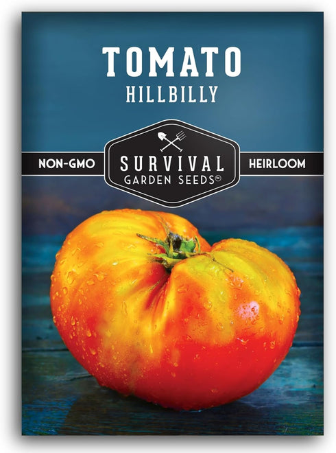Hillbilly Tomato Seeds for Planting - Heirloom Yellow-Red Bi-Color Beefsteak Variety, Sweet