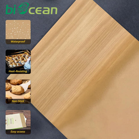 200Pcs Unbleached Parchment Paper Sheets, 12x16In Precut Heavy Duty Non-Stick Cooking Paper for Baking Supplies