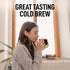 Zulay Premium Cold Brew Coffee Maker, 64oz Mason Jar Pitcher with Extra-Thick Glass & Stainless Steel Filter
