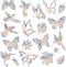 Lystaii 38 Pcs Window Clings, Rainbow Decals for Anti Collision Bird Strikes on Glass Windows