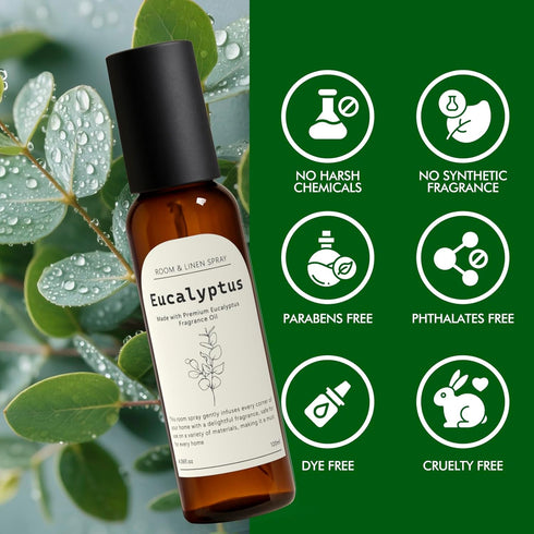 2 4.06 oz Eucalyptus Fragrance Room Spray, Long Lasting Air Fresheners for Home, Room Air Freshener & Odor Eliminator