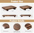 2 Counter Tiamon Pcs Wood Pedestal Stand Riser Wood Riser Soap Stand for Bathroom Farmhouse Soap Tray for Home Kitchen