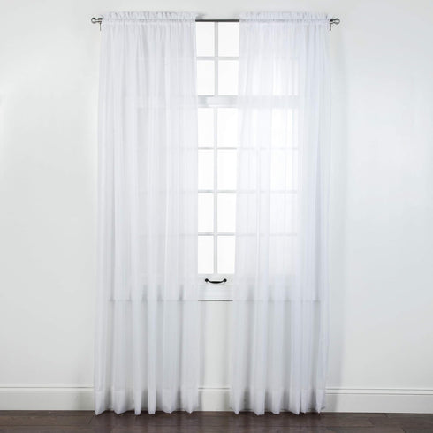 Stylemaster Elegance Sheer Voile Panel, 60" x 84", White