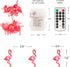 Pink Flamingo String Lights - 10ft Battery Operated Fairy Lights with Remote, 30 LEDs for Summer Tropic Themed Home