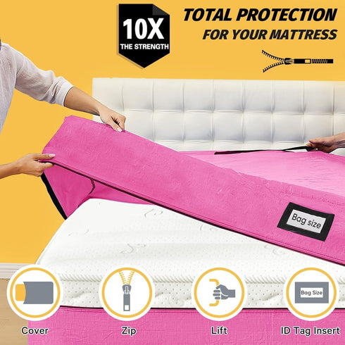 8 (82x62x13.5 Mattress Bags for Moving and Storage, BETU Queen Mattress Protector Waterproof Mattress Cover with Heavy