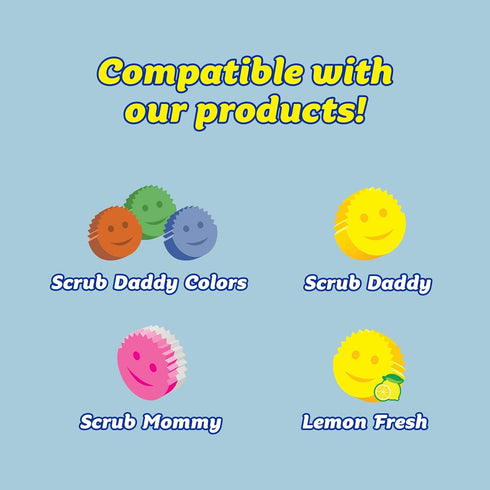 2 Pack Scrub Daddy Holder for Sink Caddy Dish Sponge & Cleaning Organiser, Quick Dry Kitchen Accessory, Bathroom