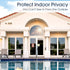 Coavas One Way Privacy Window Film, 17.5 Inch X 6.5 Feet, Reflective Sun Blocking Heat Control Anti UV Non-Adhesive