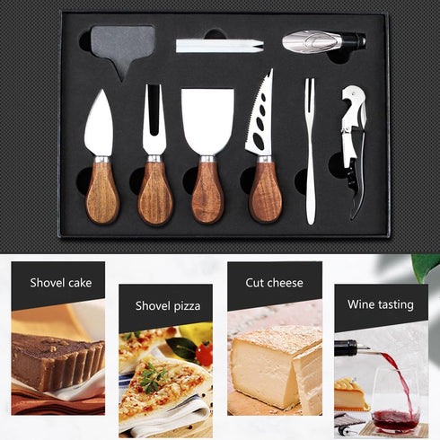 Cheese Knife Set, 14 Piece Stainless Steel Cheese Knives, Charcuterie Boards Accessories, Butter Spreader Knife with