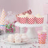 100Pcs Red Plaid Paper Baking Cups, White Red Checkered Cupcake Wrappers for Party Supplies
