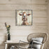20 20 Inch Farmhouse Goat Wall Art Framed: Animal Portrait Print Decor Rustic Wood Nursery Painting Picture Funny Farm