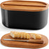 HouseJoy Large Bread Box for Kitchen Countertop,Fiber Bread Box With Thick Cutting Board
