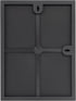 MCS 9x12 Picture Frame Black, Vertical & Horizontal Wall Hanging for Photos & Art Prints (1-Pack)