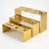 Set 3, Countertop Bag Display Stand Gold Purse Display ,Stainless Steel Heavy Duty Handbag Display Stand Shoe Rack