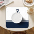 Nautical Dish Drying Mat - Absorbent Anchor Mat for Kitchen Counter, Coffee Bar, Dish Rack Drainer, JL-GZD